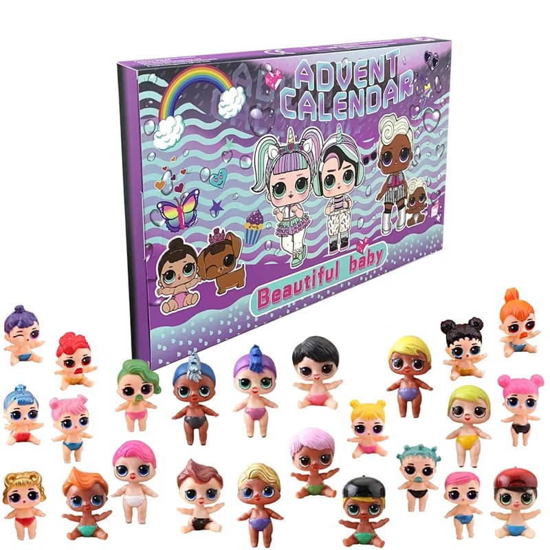 Kalendarz adwentowy, 24 figurki, postacie Marvel, Disney, Minecraft, Pokemon, idealny na świąteczny prezent