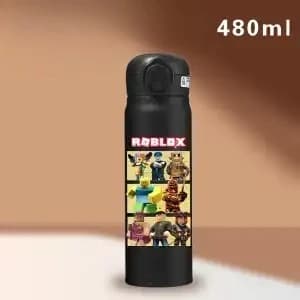 !!! HIT !!! Roblox'owa butelka na wodę z praktyczną blokadą zamknięcia, bez ryzyka wycieku, łatwe mycie, stylowe i praktyczne akcesorium każdego fana ROBLOX, HIT